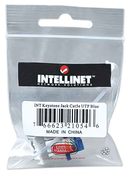 Keystone Jack CAT5E INTELLINET 210546 — 4