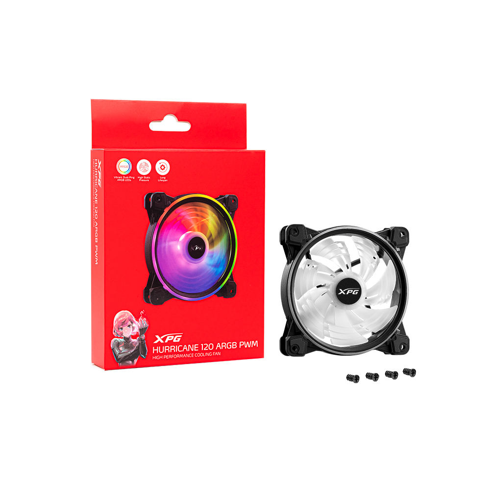 Ventilador XPG HURRICANE 120 ARGB PWM — 4