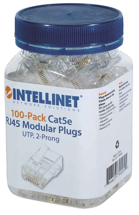 Plugs de Red CAT5E INTELLINET 790055 — 2