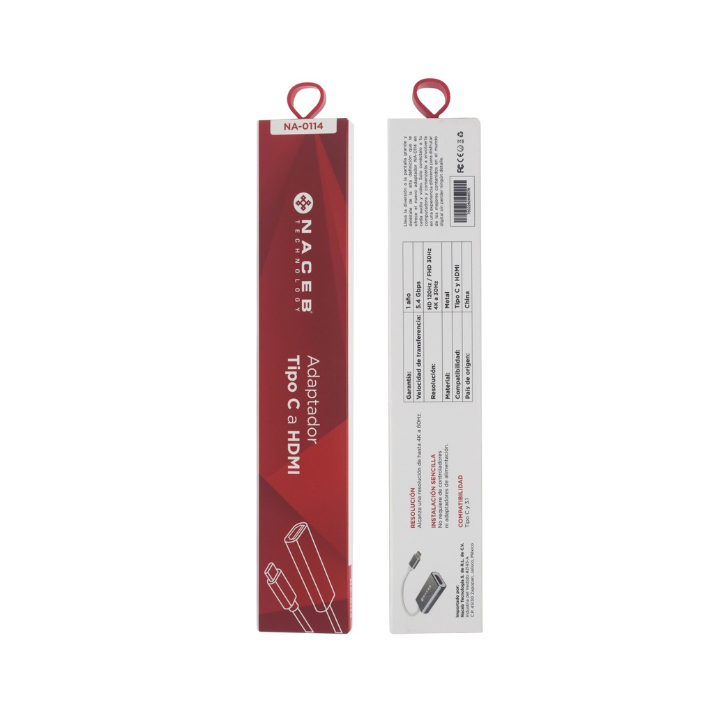 Adaptador Tipo C a HDM Naceb Technology NA-0114 — 2