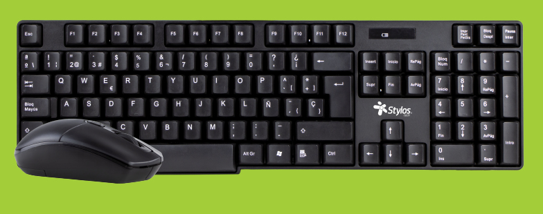 KIT MOUSE Y TECLAD Stylos STPKTM3B — 2