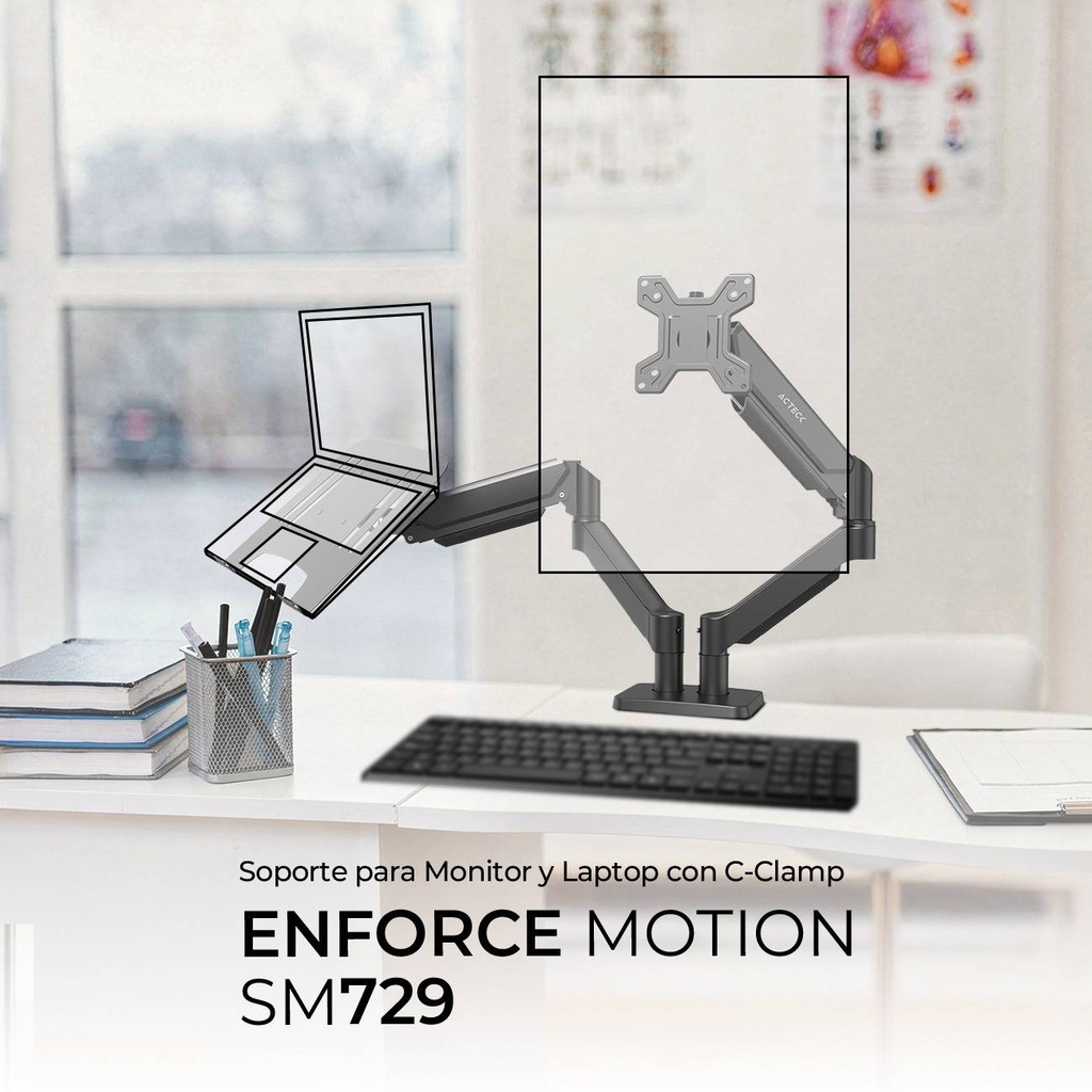 Soportes para Monitores ACTECK ENFORCE MOTION SM729 — 2