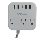 Centro Multicontactos VICA SUP USB 7P — 1