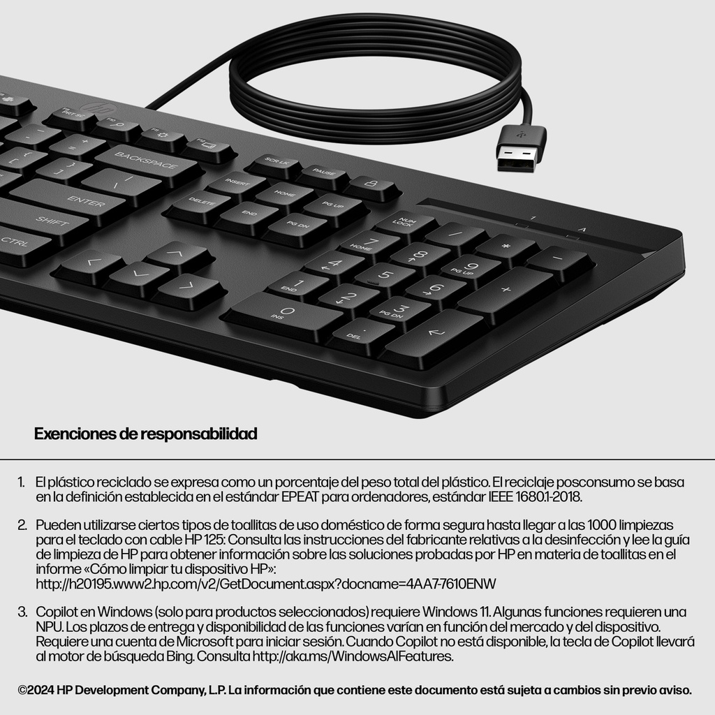 Teclado HP AY2Y7AA#ABM — 7