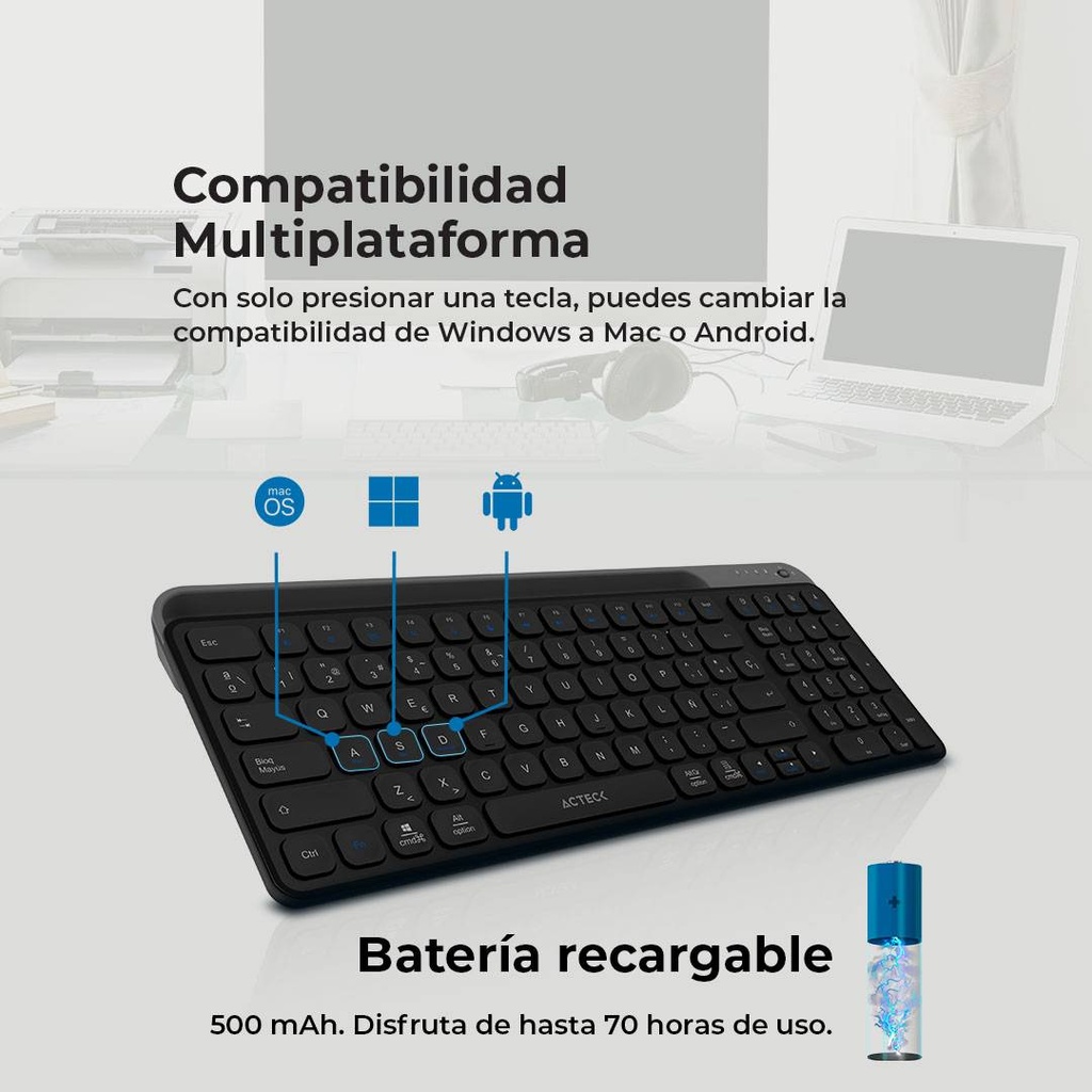 Teclados ACTECK TI747 — 2
