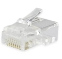 Plugs de Red RJ45, CAT6 Bote 100 Pzs BROBOTIX 263861 — 1