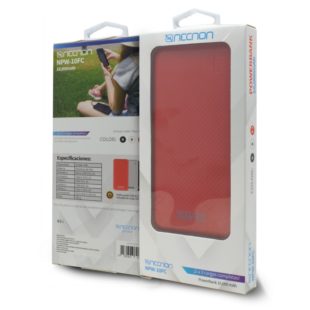 Power Bank NECNON NPW-10FC — 3
