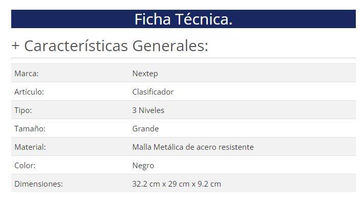 Clasificador Nextep ne-176 — 1