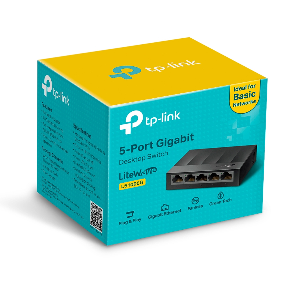 Switch No Administrable 5 Puertos TP-LINK LS1005G — 4