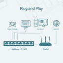 Switch No administrable  TP-LINK LS1008 — 4