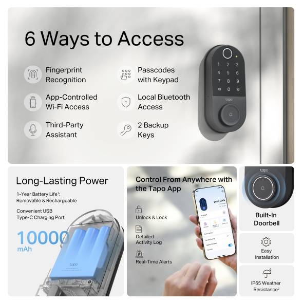 Cerradura  TP-LINK TAPO DL110  — 1