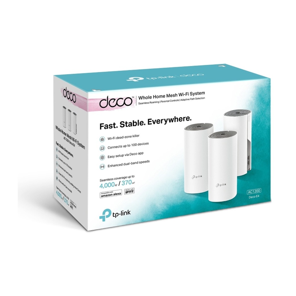 Kit Sistema MESH  TP-LINK Deco E4(3-Pack) — 4