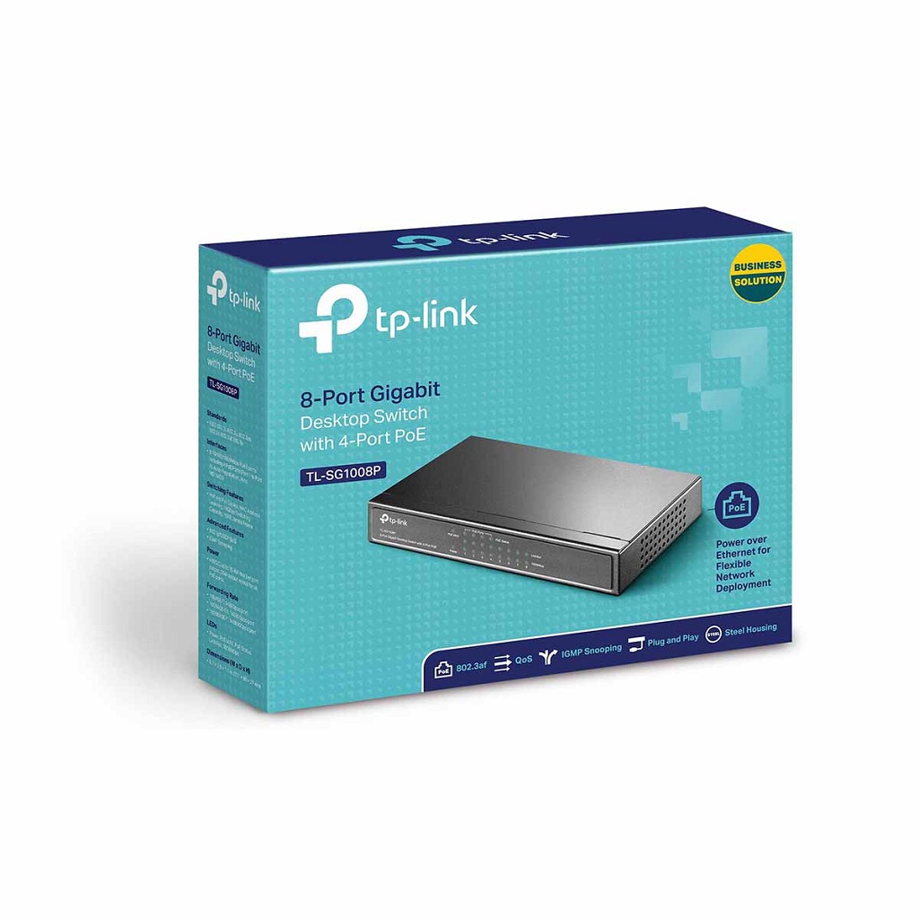 Switch PoE TP-LINK TL-SG1008P — 4