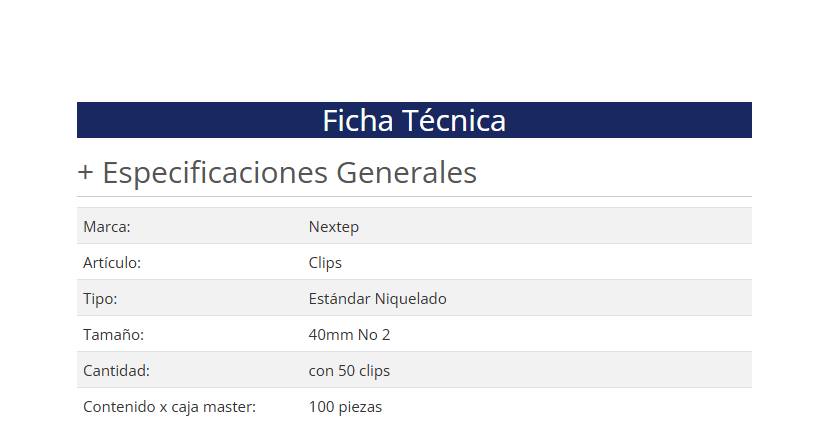 Clip Mariposa Nextep NE-042B — 3