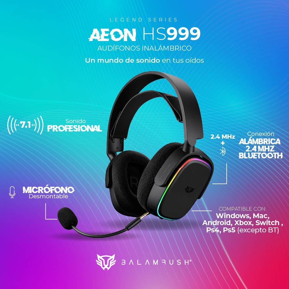 Auriculares Balam Rush HS999  — 1
