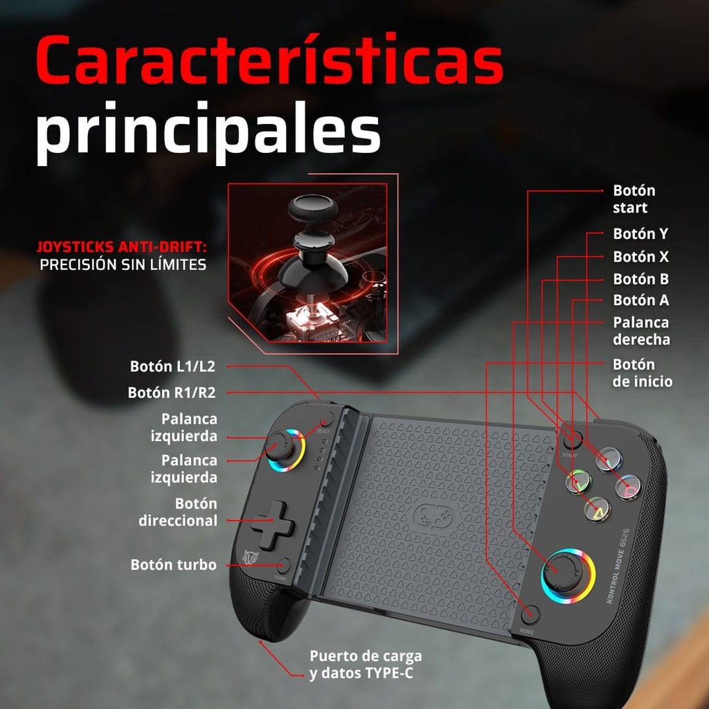 Controles Gaming Balam Rush G626  — 3