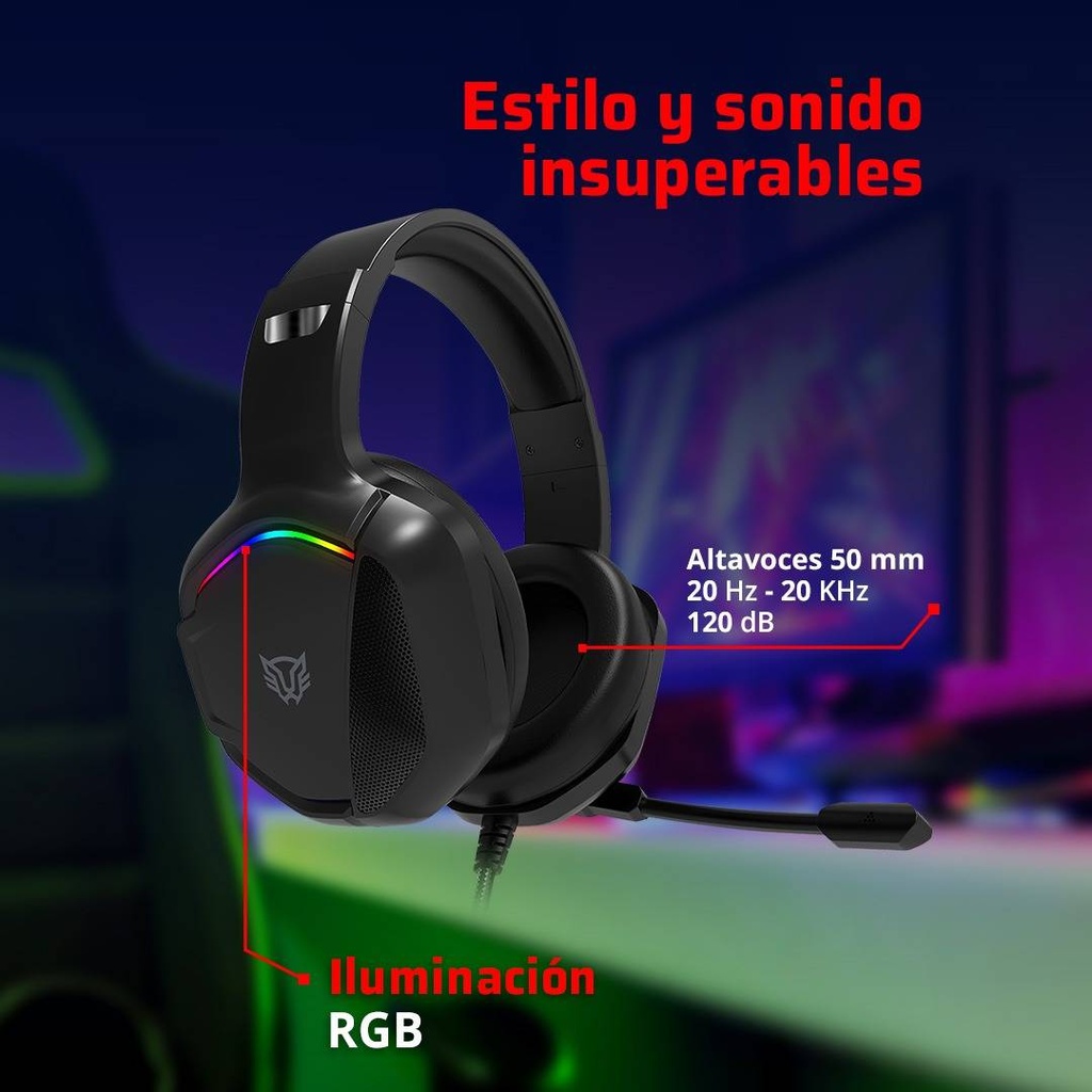 Diademas Gaming Balam Rush BR-941181 — 2