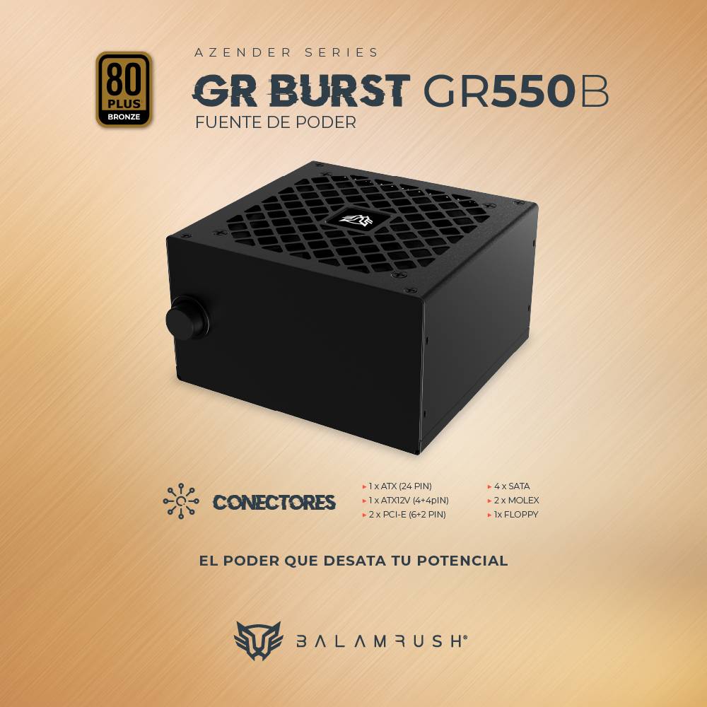 Fuente de poder  Balam Rush GR550B  — 3