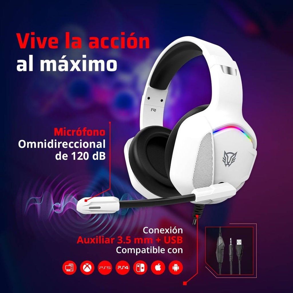 Diademas Gaming Balam Rush BR-941198 — 2