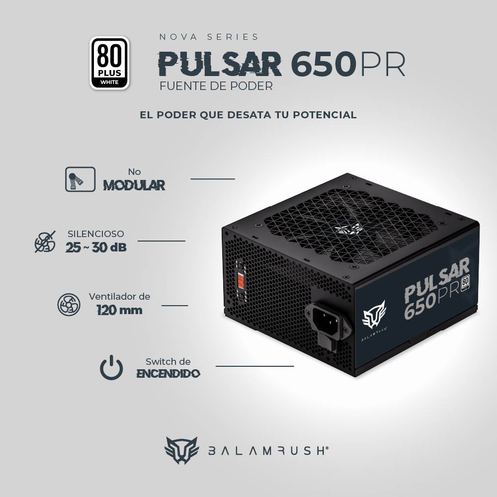 Fuente de poder Balam Rush 650PR — 2