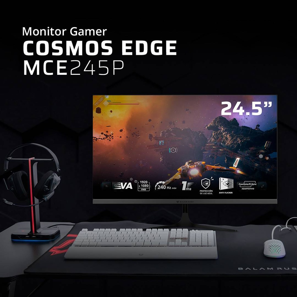 Monitores Gaming Balam Rush COSMOS EDGE MCE245P — 2