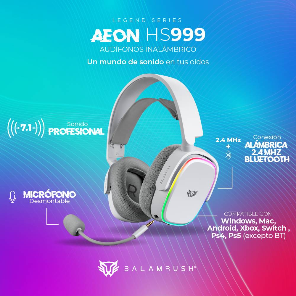 Auriculares Balam Rush HS999 — 1