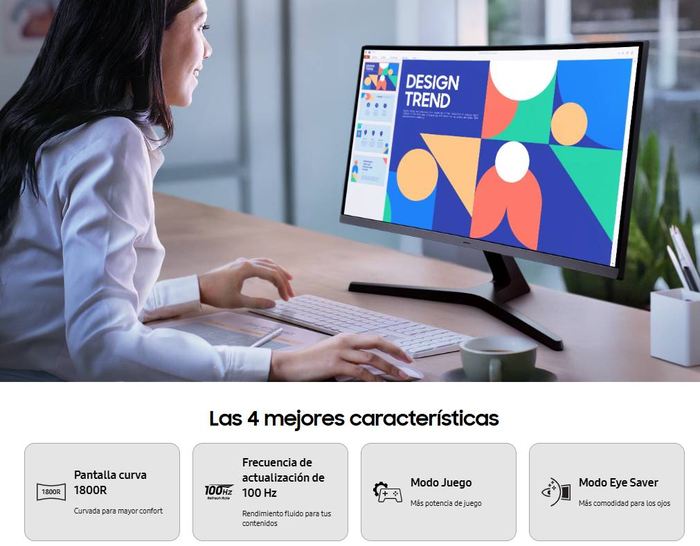 Monitores SAMSUNG LS27D390GALXZX — 4