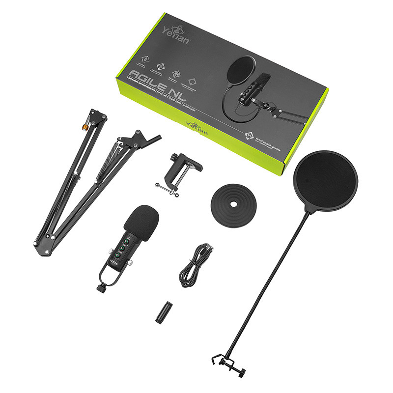 Micrófono Condensador Kit para Streaming Yeyian YSA-UCHQ-01 — 2