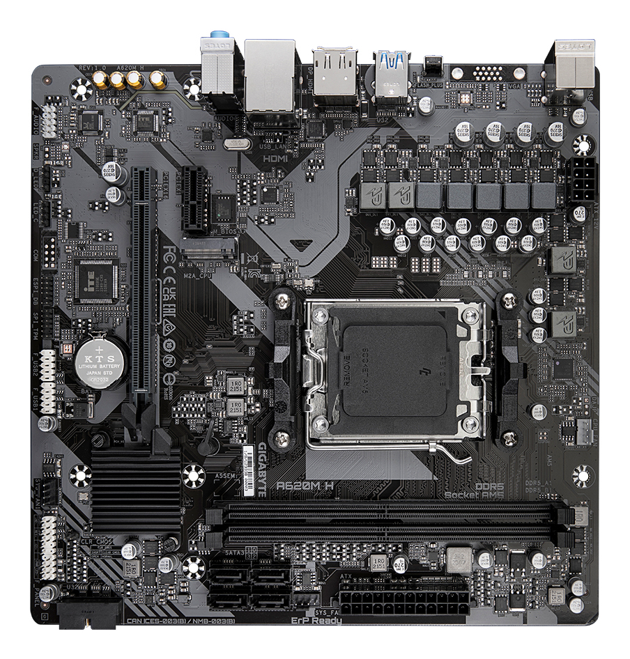Motherboard GIGABYTE A620M H — 3