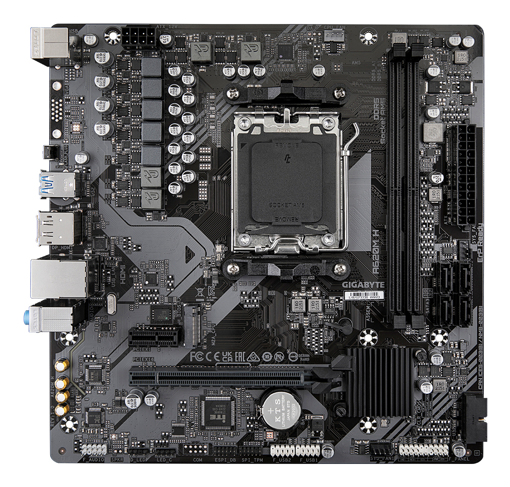 Motherboard GIGABYTE A620M H — 6