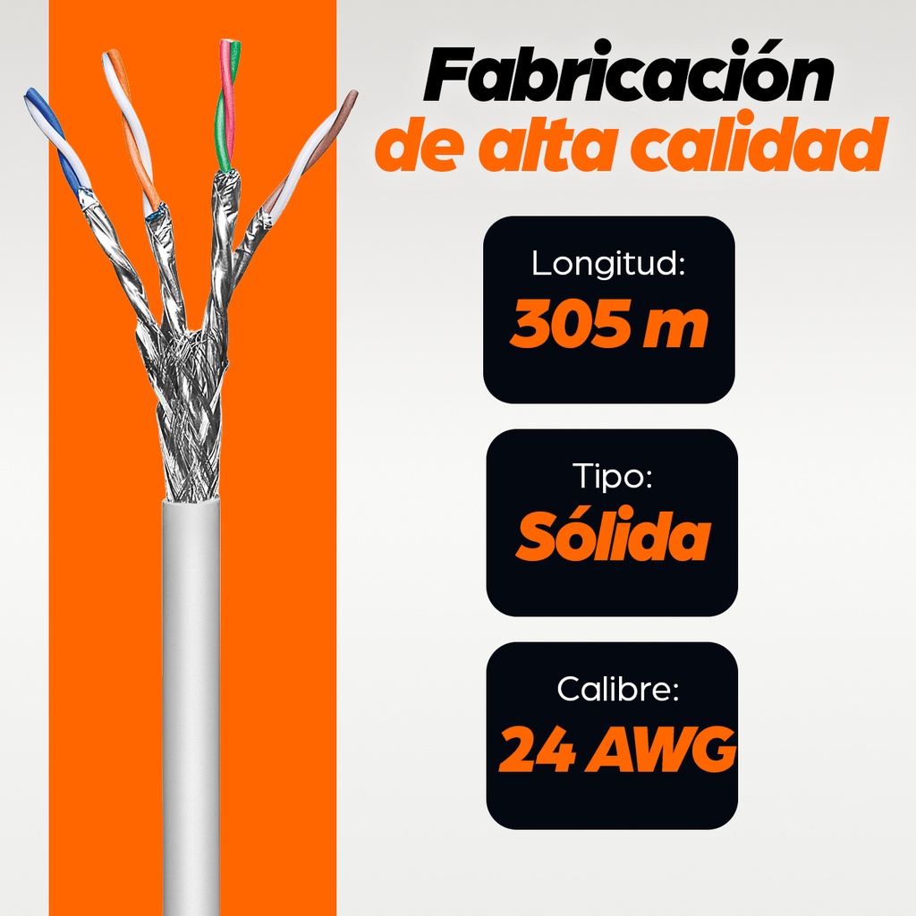 Bobina INTELLINET Cat 6a — 4