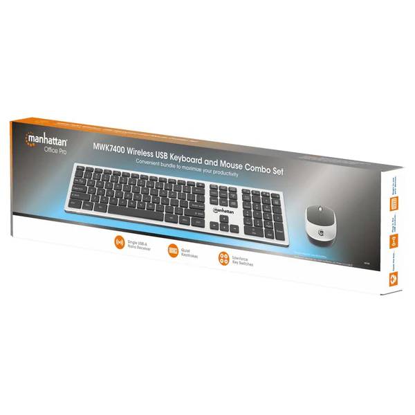 Kit de teclado y mouse MANHATTAN 180788 — 1