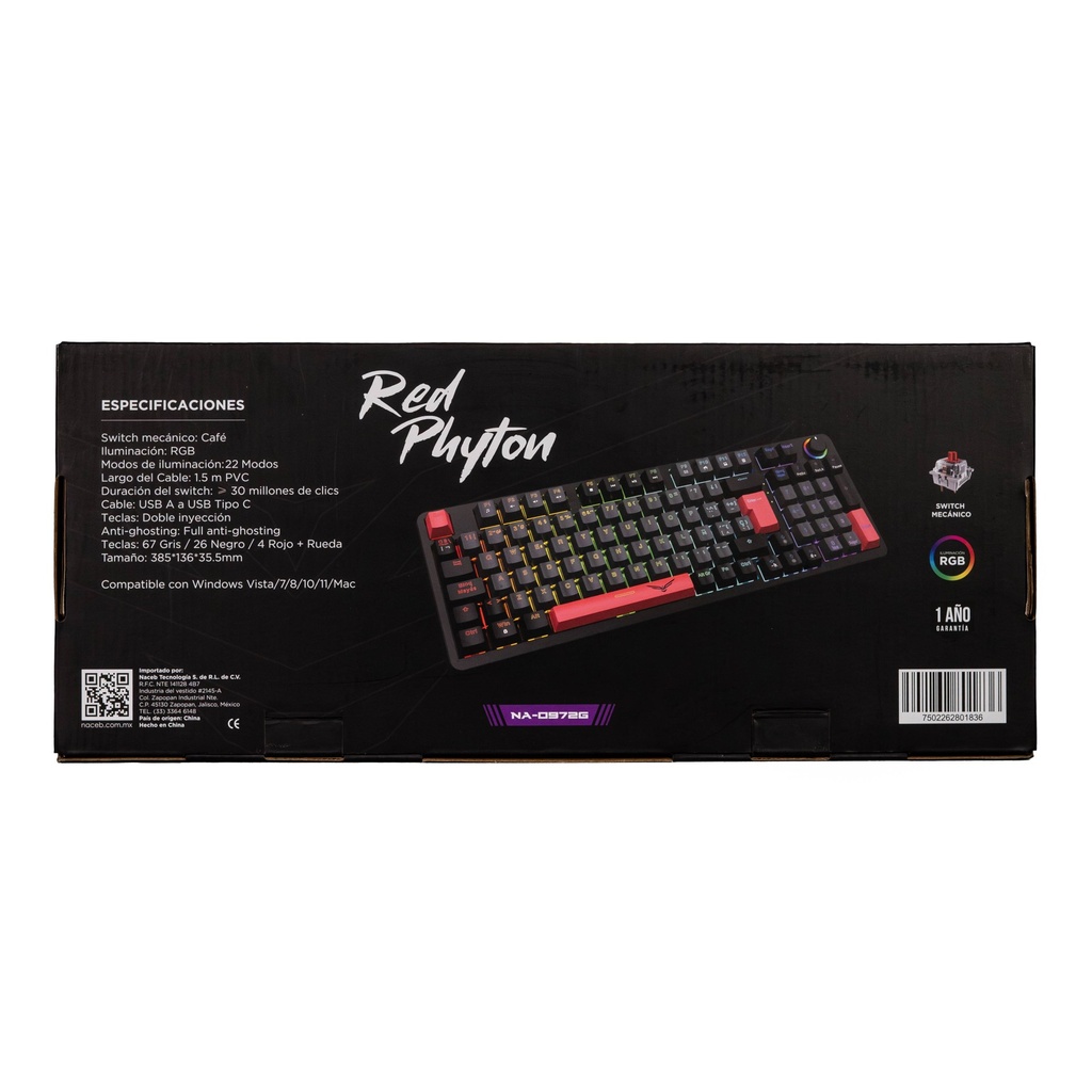 Teclados Gaming Naceb Gaming NA-0972G — 3