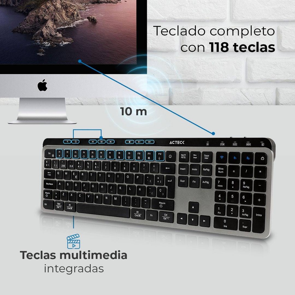 Teclados ACTECK TI755 — 2