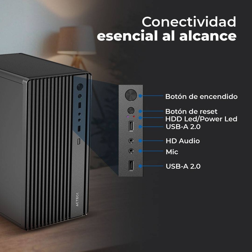 Gabinetes para Computadoras ACTECK PERFORMANCE MINI III GI210M — 2