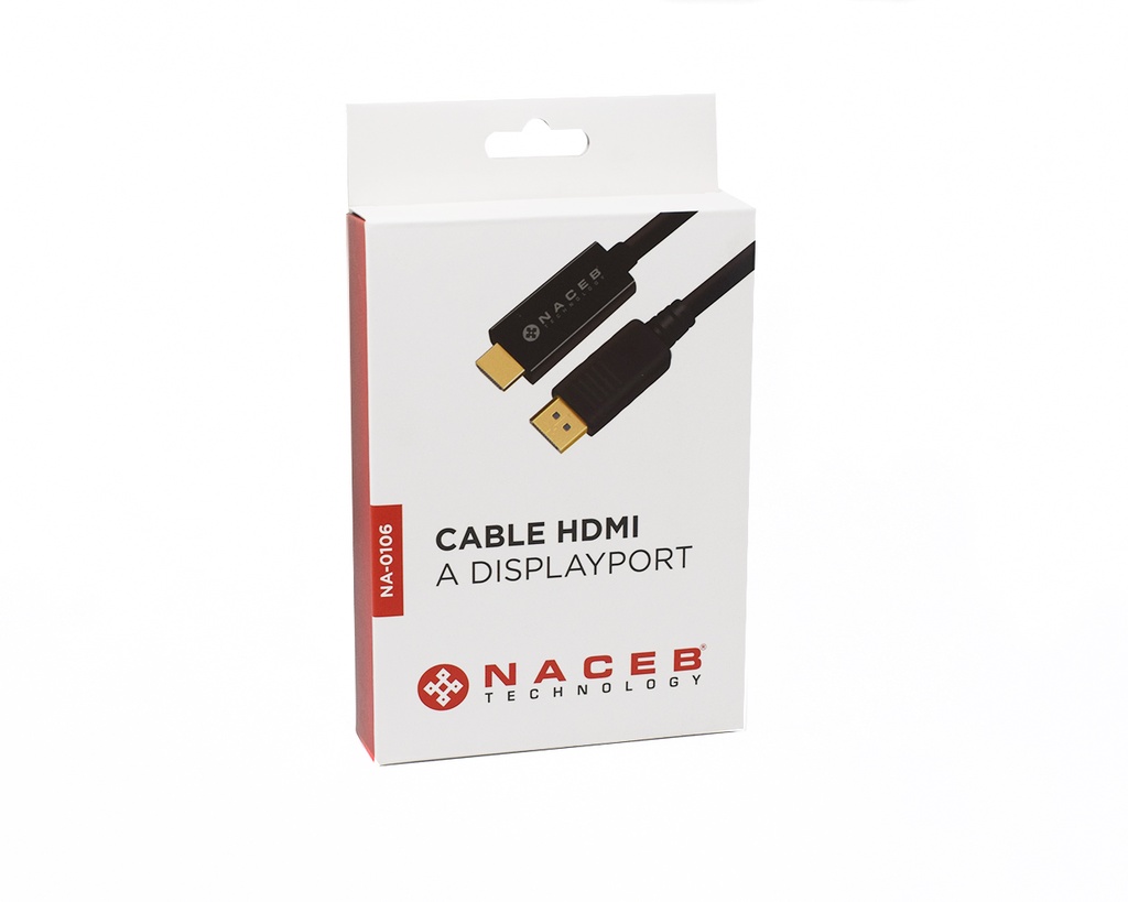 Adaptador HDMI a DisplayPort Naceb Technology NA-0106 — 4