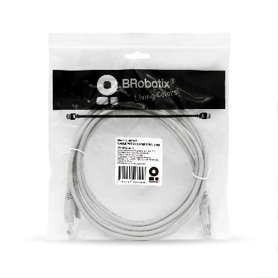 Cable de Red CAT 5E 3M BROBOTIX 497158 — 1