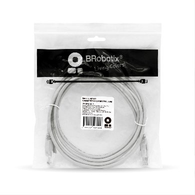 Cable de Red CAT 5E 3M BROBOTIX 497158 — 3