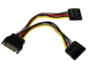 CABLE SATA P/CORRIENTE DOBLE A.6 BROBOTIX 180824 — 3