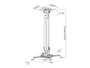Soporte de Acero para Proyector OVALTECH OVPR-900MM — 1