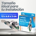 Tarjeta Serial PCI Express MANHATTAN 152082 — 7