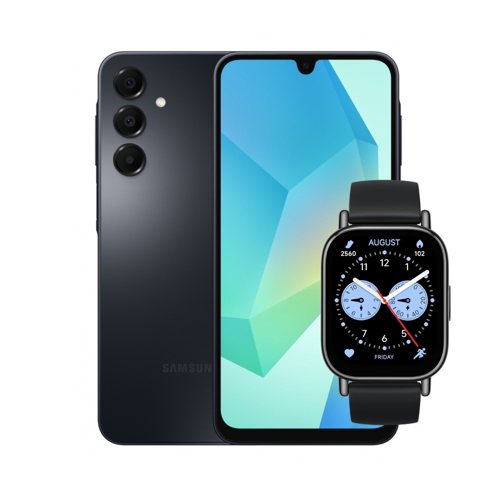 Combo Samsung Galaxy A16 4G 6+128 GB (Latin) Negro + Xiaomi Smart Watch 5 Lite 