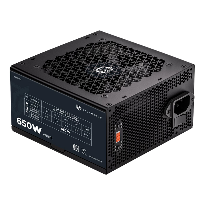 [Fuen-MT-0024891] Fuente de poder Balam Rush 650PR (Negro, Negro)
