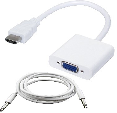 [Conv-MT-0025809] Convertidor HDMI a VGA BROBOTIX 110964B (Color blanco)