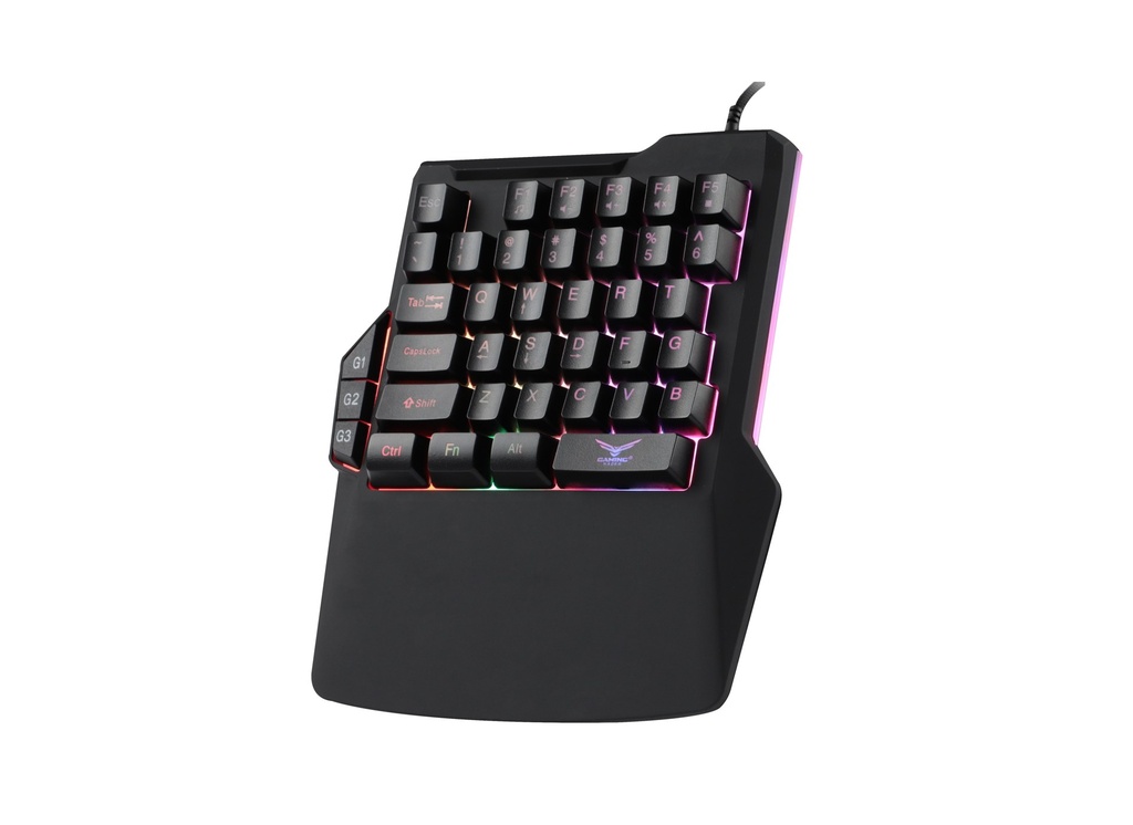 [TECL-MT-0025823] TECLADO ONE HANDRGB ATHERIS Naceb Technology NA-0938 (Negro)