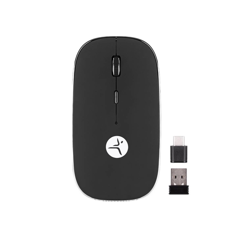 [Mous-MT-0025868] Mouse TECHZONE SLIVEBLACK (Negro)