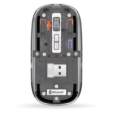 [Mous-MT-0025995] Mouse BROBOTIX 6000823 (Trasparente)