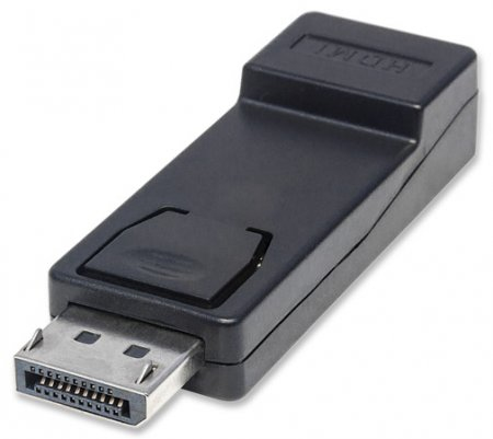 [Adap-MT-0026056] Adaptador Displayport a HDMI MANHATTAN 151993 (Negro)