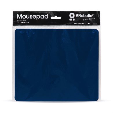 [Mous-MT-0026068] Mouse Pad Ultra Delgado Azul Marino con Bolsa BROBOTIX 695157 (Azul)