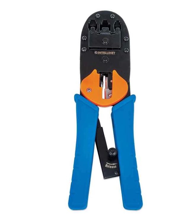 [Pinz-MT-0026112] Pinza Crimpeadora INTELLINET 211048 (Negro, azul, naranja)